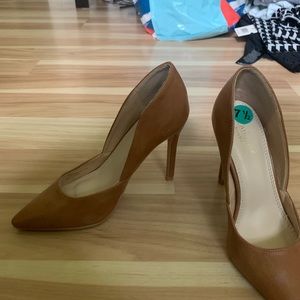 Brown pumps